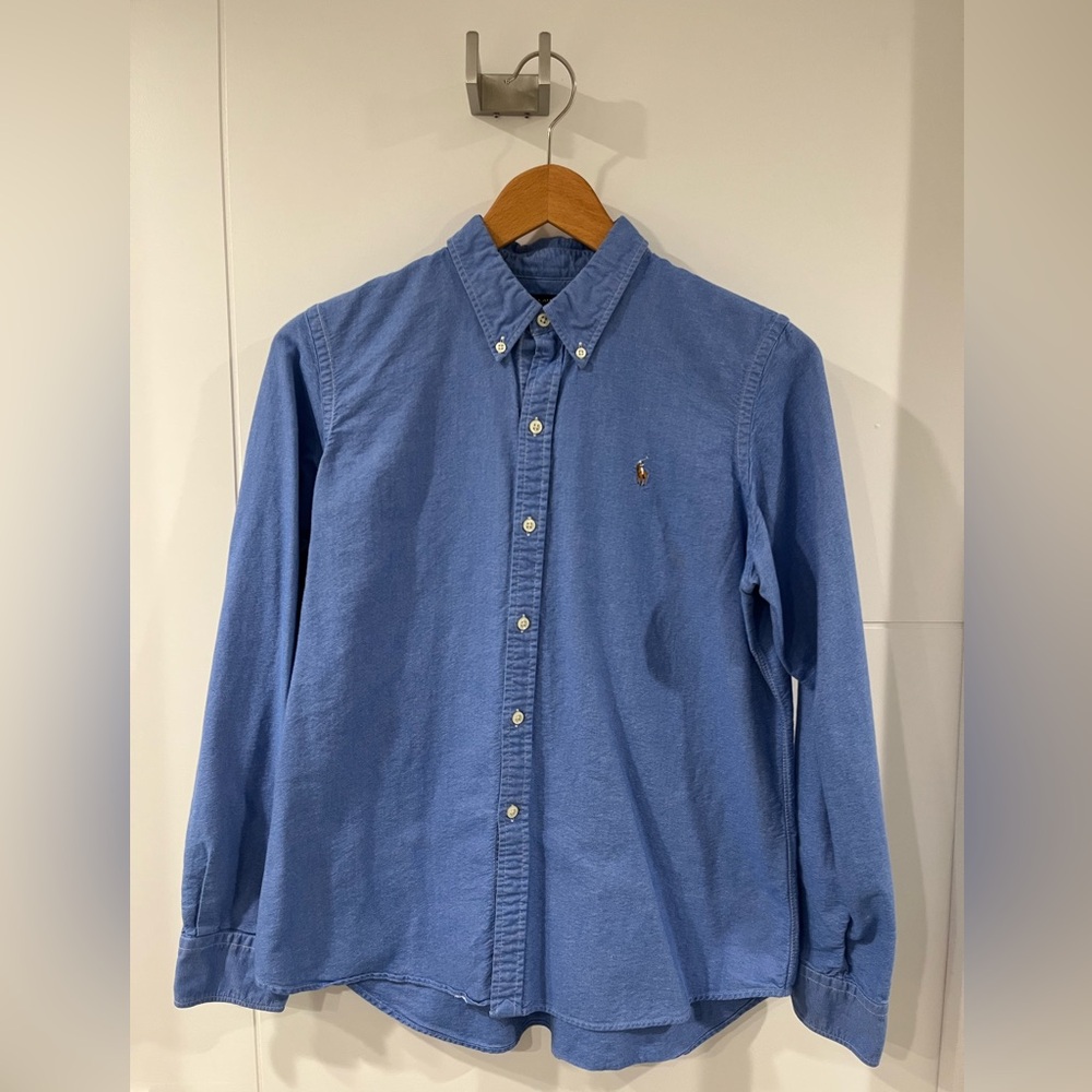 Ralph Lauren Classic Blue Oxford Shirt, worn twice.